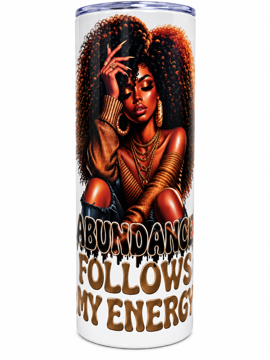 Abundance Follows My Energy Tumbler